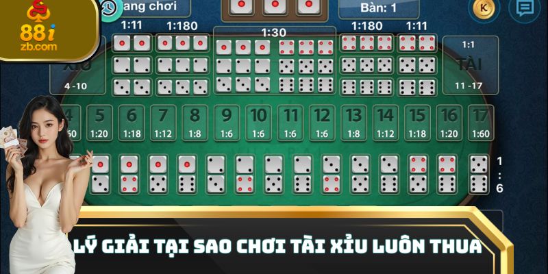 Lý giải tại sao chơi tài xỉu luôn thua